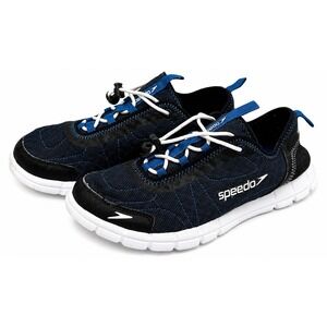 Speedo Hybrid Watercross Mens Size 8 Navy Quick Dry Beach Swim Water Shoes 10749